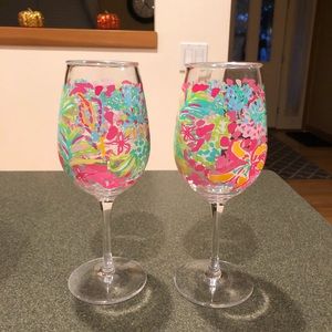 Lilly Pulitzer Wine Glasses